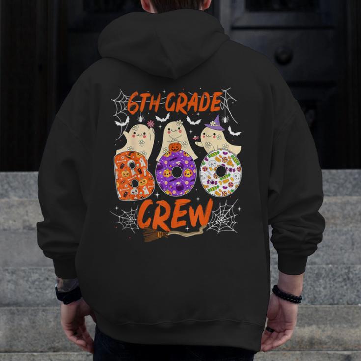 6th Grade Boo Crew Sixth Grade Halloween Teacher Kid Men Zip Up Hoodie Back Print, funny design 6th Grade Boo Crew Sixth Grade Halloween Teacher Kid Men Zip Up Hoodie Back Print, funny design