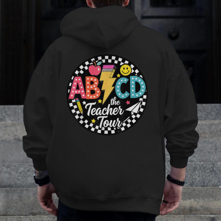 ABCD The Teacher Tour Back To School First Day Of School Men Zip Up Hoodie Back Print, funny design ABCD The Teacher Tour Back To School First Day Of School Men Zip Up Hoodie Back Print, funny design
