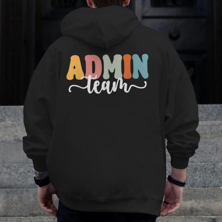 Admin Team Back To School Teachers Students Admin Squad Men Zip Up Hoodie Back Print, funny design Admin Team Back To School Teachers Students Admin Squad Men Zip Up Hoodie Back Print, funny design