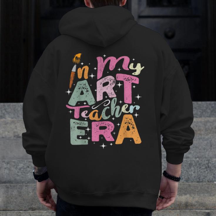 In My Art Teacher Era Teaching Future Artist Back To School Men Zip Up Hoodie Back Print, Future Teacher Gifts, funny design In My Art Teacher Era Teaching Future Artist Back To School Men Zip Up Hoodie Back Print, Future Teacher Gifts, funny design