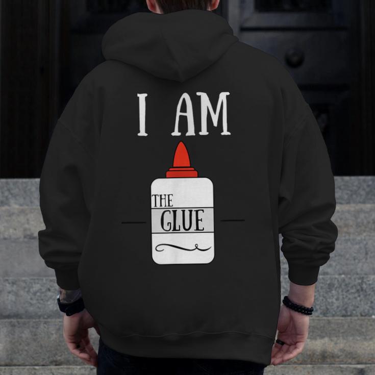 Art Teacher T-Shirt I Am The Glue Men Zip Up Hoodie Back Print, funny design Art Teacher T-Shirt I Am The Glue Men Zip Up Hoodie Back Print, funny design