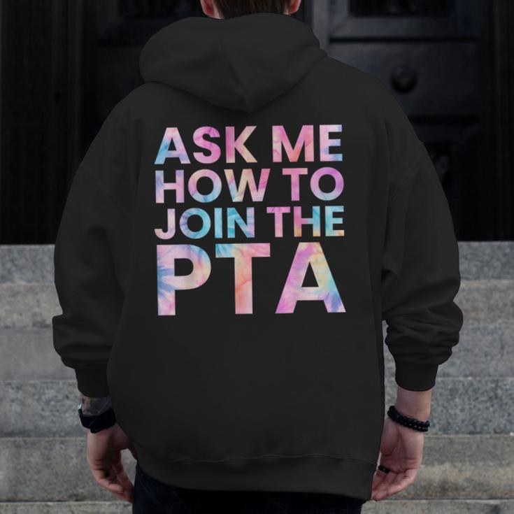 Ask Me How To Join PTA Crew Parent Teacher Matching School Men Zip Up Hoodie Back Print, funny design Ask Me How To Join PTA Crew Parent Teacher Matching School Men Zip Up Hoodie Back Print, funny design