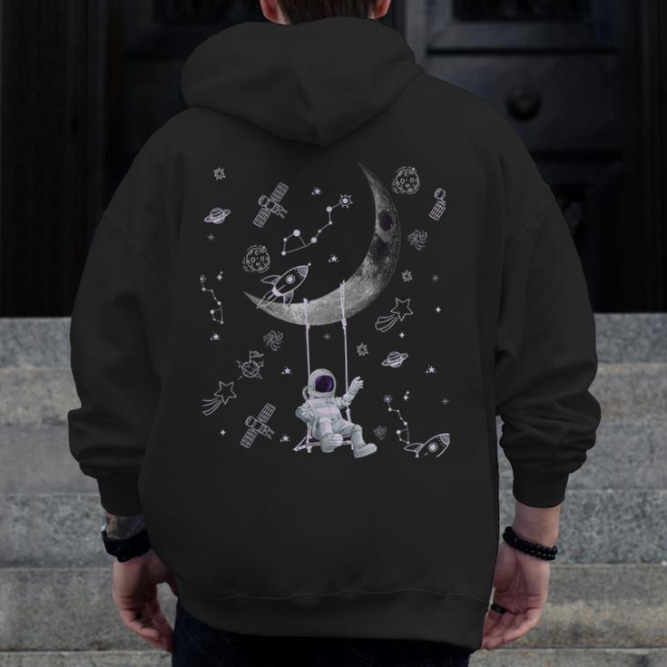 Astronaut Purple Moon Swing NASA Space Science Teacher Men Zip Up Hoodie Back Print, Science Teacher Gifts, funny design Astronaut Purple Moon Swing NASA Space Science Teacher Men Zip Up Hoodie Back Print, Science Teacher Gifts, funny design