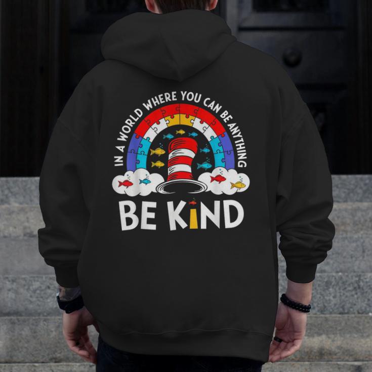 Autism Awareness For Teacher Why Fit In Doctor Cat Hat Cool Men Zip Up Hoodie Back Print, funny design Autism Awareness For Teacher Why Fit In Doctor Cat Hat Cool Men Zip Up Hoodie Back Print, funny design