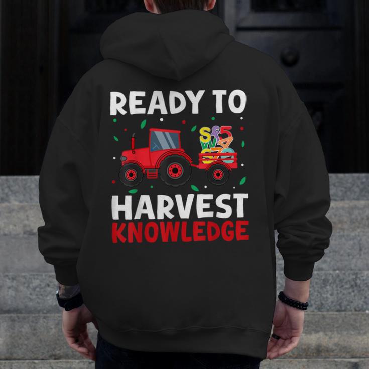 Back To School Teacher Farming Tractor Farmer Kids 100th Day Men Zip Up Hoodie Back Print, funny design Back To School Teacher Farming Tractor Farmer Kids 100th Day Men Zip Up Hoodie Back Print, funny design