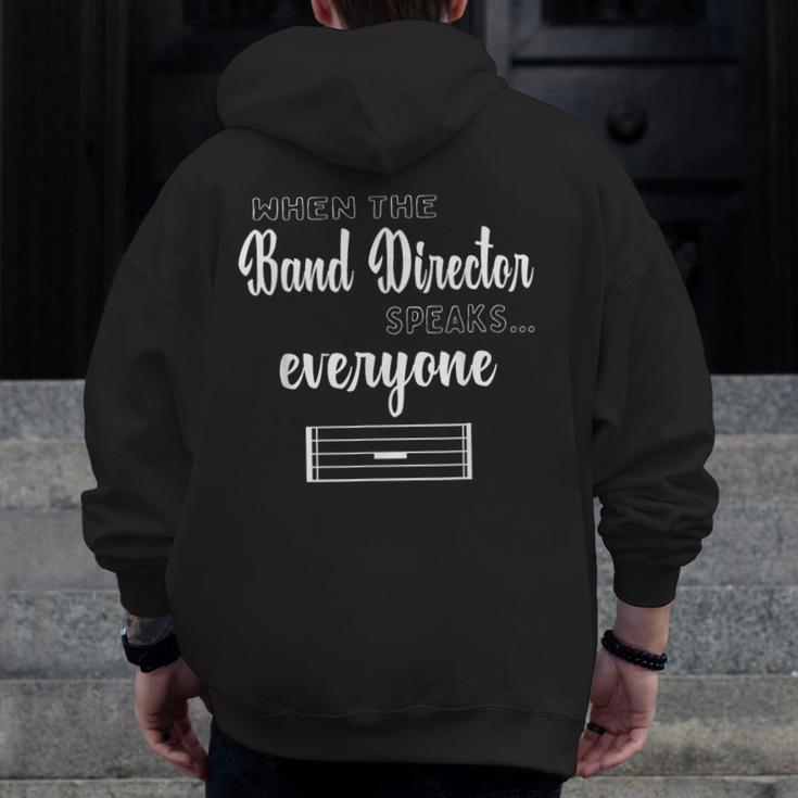 Band Director Shirt Music Teacher Appreciation Men Zip Up Hoodie Back Print, funny design Band Director Shirt Music Teacher Appreciation Men Zip Up Hoodie Back Print, funny design