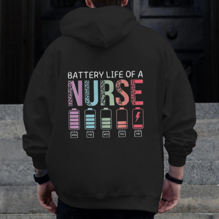 Battery Life Of A Nurse School Teacher Appreciation Men Zip Up Hoodie Back Print, funny design Battery Life Of A Nurse School Teacher Appreciation Men Zip Up Hoodie Back Print, funny design