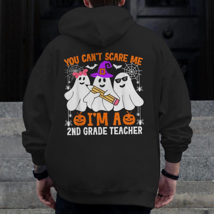 You Can't Scare Me I'm A 2nd Grade Teacher Halloween Men Zip Up Hoodie Back Print, 2nd Grade Teacher Gifts, funny design You Can't Scare Me I'm A 2nd Grade Teacher Halloween Men Zip Up Hoodie Back Print, 2nd Grade Teacher Gifts, funny design