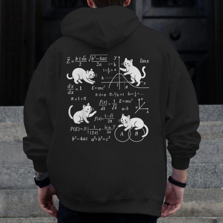 Cats And Math Lover Cat Lover Science Teacher Student Men Zip Up Hoodie Back Print, Science Teacher Gifts, funny design Cats And Math Lover Cat Lover Science Teacher Student Men Zip Up Hoodie Back Print, Science Teacher Gifts, funny design