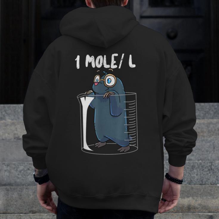 Chemistry Chemist Student Science Teacher Mole Men Zip Up Hoodie Back Print, Science Teacher Gifts, funny design Chemistry Chemist Student Science Teacher Mole Men Zip Up Hoodie Back Print, Science Teacher Gifts, funny design