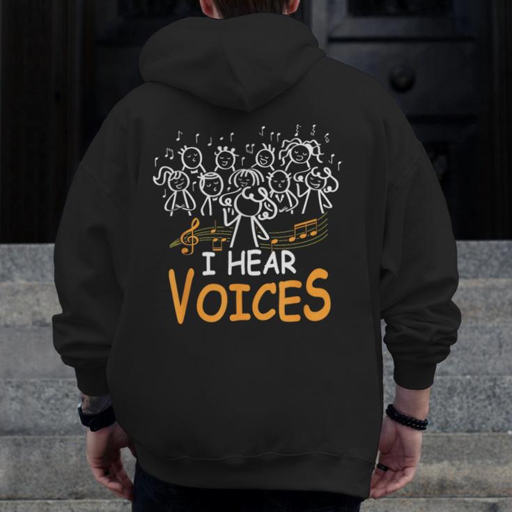 Choir Teacher I Hear Voices Chorister Church Choral Music Men Zip Up Hoodie Back Print, funny design Choir Teacher I Hear Voices Chorister Church Choral Music Men Zip Up Hoodie Back Print, funny design