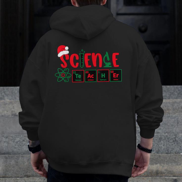 Christmas Science Teacher Santa Educator Chemical Elements Men Zip Up Hoodie Back Print, Science Teacher Gifts, funny design Christmas Science Teacher Santa Educator Chemical Elements Men Zip Up Hoodie Back Print, Science Teacher Gifts, funny design