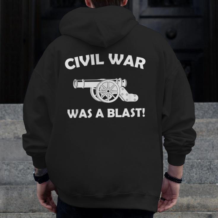 Civil War It Was A Blast History Teacher T-Shirt Men Zip Up Hoodie Back Print, History Teacher Gifts, funny design Civil War It Was A Blast History Teacher T-Shirt Men Zip Up Hoodie Back Print, History Teacher Gifts, funny design