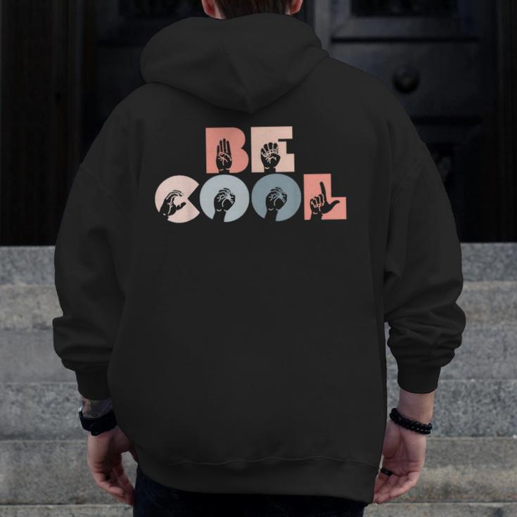 Cool Sign Language ASL Teacher Deaf People ASL Interpreter Men Zip Up Hoodie Back Print, funny design Cool Sign Language ASL Teacher Deaf People ASL Interpreter Men Zip Up Hoodie Back Print, funny design