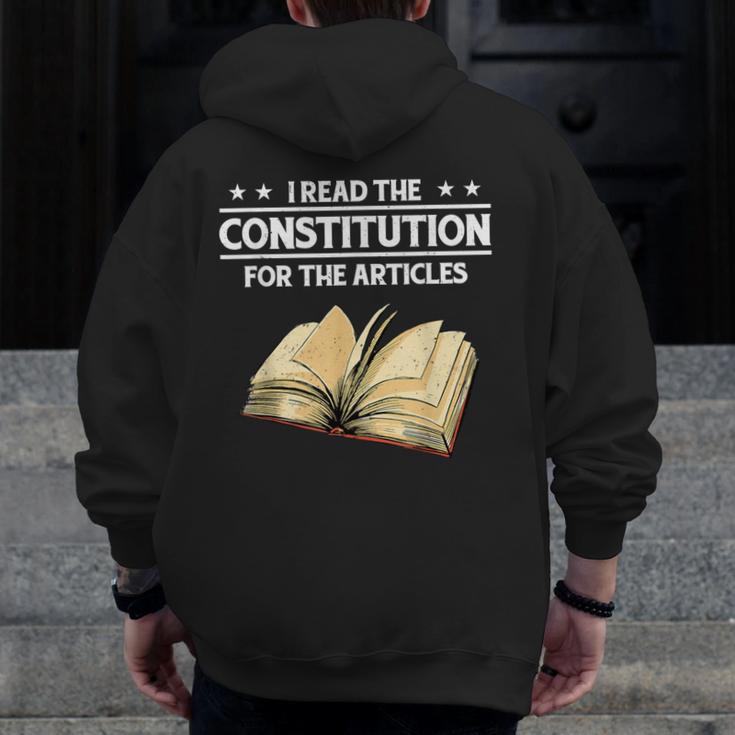 Cool History Teacher Read The Constitution For The Articles Men Zip Up Hoodie Back Print, History Teacher Gifts, funny design Cool History Teacher Read The Constitution For The Articles Men Zip Up Hoodie Back Print, History Teacher Gifts, funny design