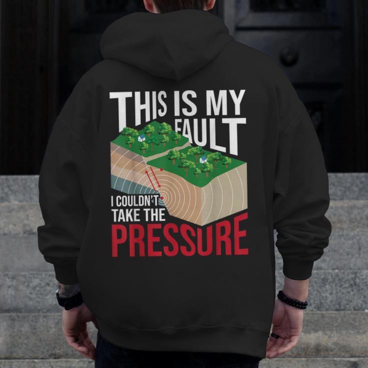 Couldn't Take The Pressure Geology Earth Science Teacher Men Zip Up Hoodie Back Print, Science Teacher Gifts, funny design Couldn't Take The Pressure Geology Earth Science Teacher Men Zip Up Hoodie Back Print, Science Teacher Gifts, funny design