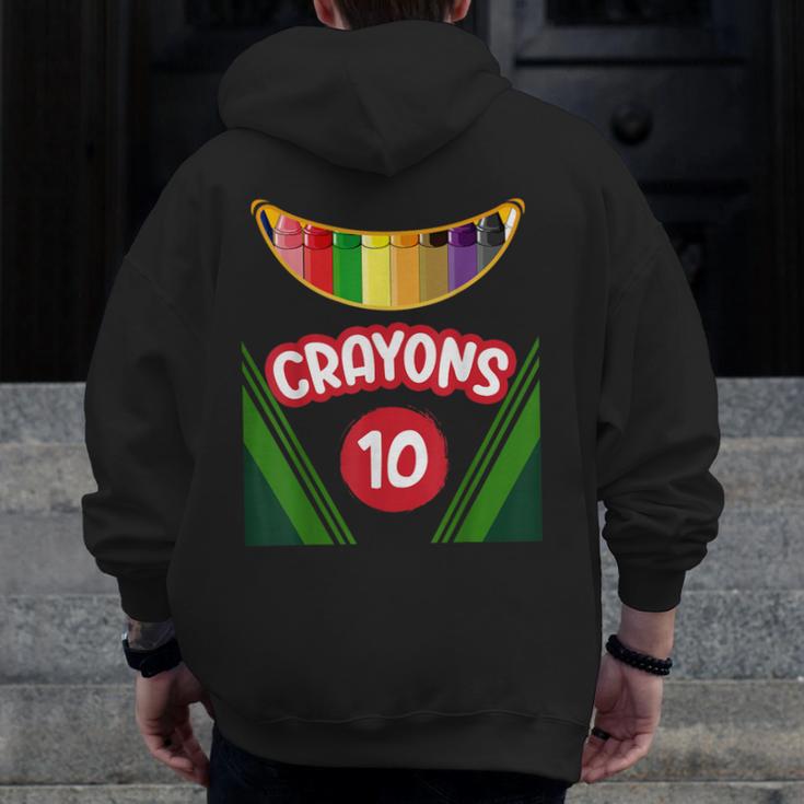 Crayon Box Fun Teacher Student Crayon Squad Halloween 2022 Men Zip Up Hoodie Back Print, funny design Crayon Box Fun Teacher Student Crayon Squad Halloween 2022 Men Zip Up Hoodie Back Print, funny design