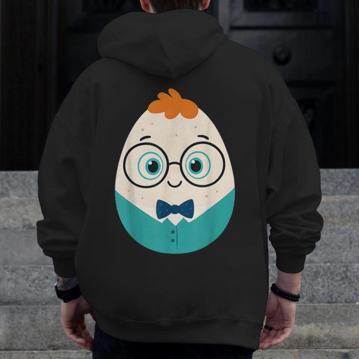 Cute Good Egg Teacher Halloween Costume Food Group Men Zip Up Hoodie Back Print, funny design Cute Good Egg Teacher Halloween Costume Food Group Men Zip Up Hoodie Back Print, funny design