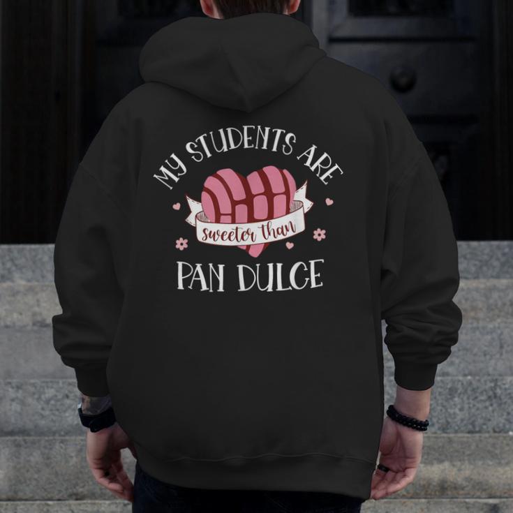 Cute Spanish Teacher Dual Language Bilingual Teacher Men Women Men Zip Up Hoodie Back Print, funny design Cute Spanish Teacher Dual Language Bilingual Teacher Men Women Men Zip Up Hoodie Back Print, funny design