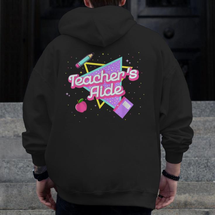 Cute Teacher's Aide Shirt 80's 90's Back To School For Men Women Men Zip Up Hoodie Back Print, funny design Cute Teacher's Aide Shirt 80's 90's Back To School For Men Women Men Zip Up Hoodie Back Print, funny design