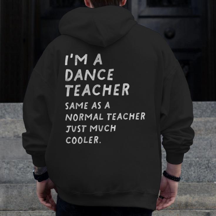 Dance Teacher Definition Men Zip Up Hoodie Back Print, funny design Dance Teacher Definition Men Zip Up Hoodie Back Print, funny design