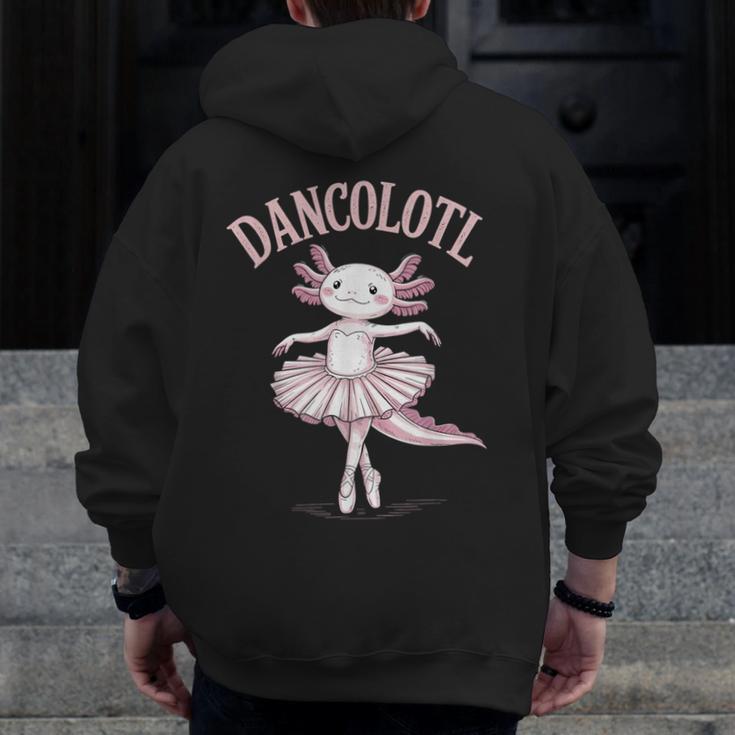 Dancolotl Ballerina Axolotl Ballet Dance Teacher Men Zip Up Hoodie Back Print, funny design Dancolotl Ballerina Axolotl Ballet Dance Teacher Men Zip Up Hoodie Back Print, funny design
