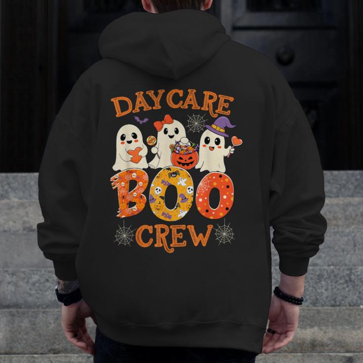 Daycare Boo Crew Halloween Spooky Costume For Teacher Men Zip Up Hoodie Back Print, funny design Daycare Boo Crew Halloween Spooky Costume For Teacher Men Zip Up Hoodie Back Print, funny design