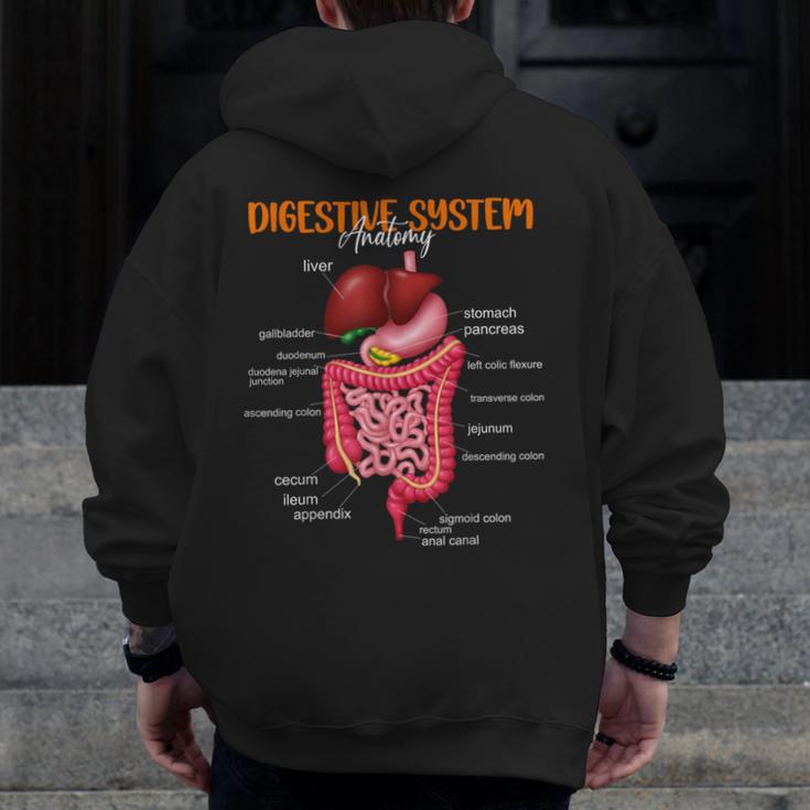 Digestive System Anatomy Anatomical Biology Teacher Men Zip Up Hoodie Back Print, funny design Digestive System Anatomy Anatomical Biology Teacher Men Zip Up Hoodie Back Print, funny design