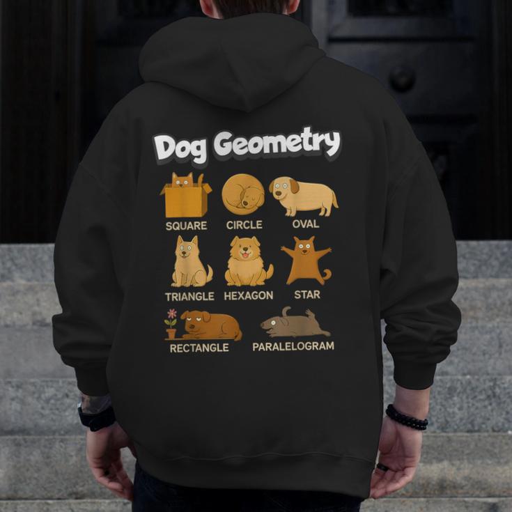 Dog Geometry Math Teacher Back To School STEM Humor Men Zip Up Hoodie Back Print, funny design Dog Geometry Math Teacher Back To School STEM Humor Men Zip Up Hoodie Back Print, funny design