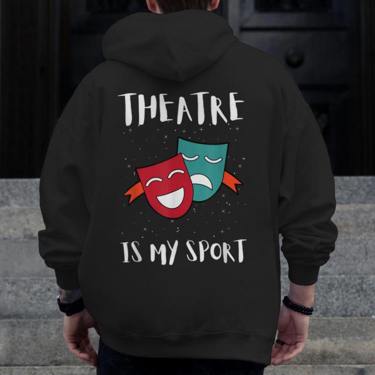 Drama Teacher For Theatre And Performing Arts Men Zip Up Hoodie Back Print, funny design Drama Teacher For Theatre And Performing Arts Men Zip Up Hoodie Back Print, funny design