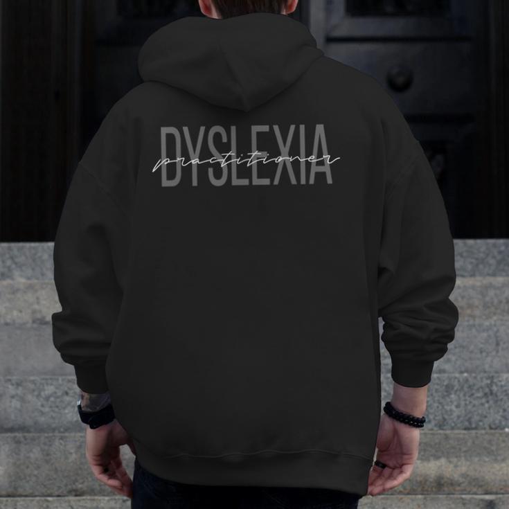 Dyslexia Practitioner Teacher Dyslexia Therapist Awareness For Men Women Men Zip Up Hoodie Back Print, funny design Dyslexia Practitioner Teacher Dyslexia Therapist Awareness For Men Women Men Zip Up Hoodie Back Print, funny design