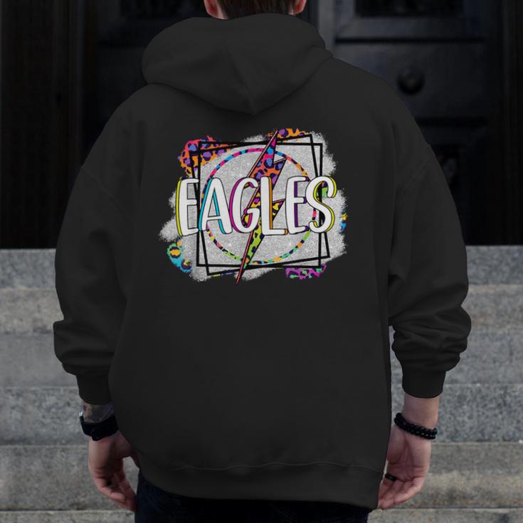 Eagles Teacher School Sports Fan Team Spirit Men Zip Up Hoodie Back Print, funny design Eagles Teacher School Sports Fan Team Spirit Men Zip Up Hoodie Back Print, funny design
