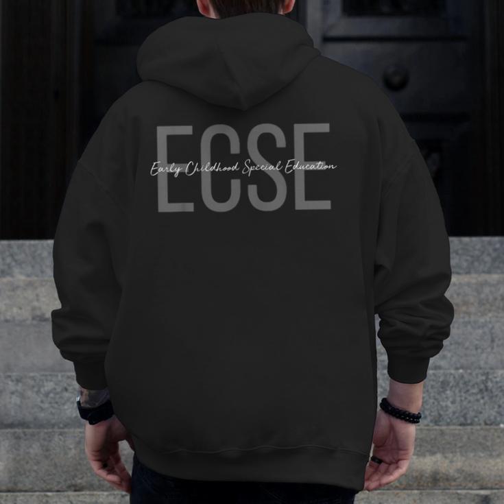ECSE Early Childhood Teacher Special Education Men Zip Up Hoodie Back Print, funny design ECSE Early Childhood Teacher Special Education Men Zip Up Hoodie Back Print, funny design
