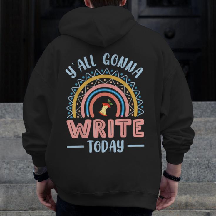 ELA English Teacher Men Zip Up Hoodie Back Print, English Teacher Gifts, funny design ELA English Teacher Men Zip Up Hoodie Back Print, English Teacher Gifts, funny design