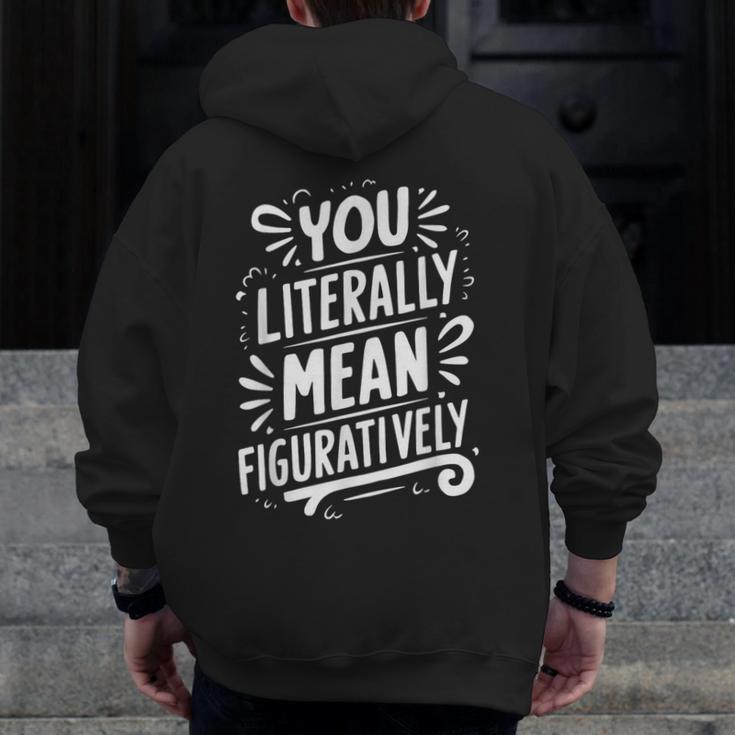 English Teacher Grammar Police Language Nerd You Literally Mean Figuratively V-Neck Modern Short Sleeve Small Men Zip Up Hoodie Back Print, English Teacher Gifts, funny design English Teacher Grammar Police Language Nerd You Literally Mean Figuratively V-Neck Modern Short Sleeve Small Men Zip Up Hoodie Back Print, English Teacher Gifts, funny design