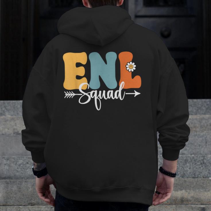 ENL Squad Back To School Teachers Students ENL Crew Men Women Girls Kids Men Zip Up Hoodie Back Print, funny design ENL Squad Back To School Teachers Students ENL Crew Men Women Girls Kids Men Zip Up Hoodie Back Print, funny design