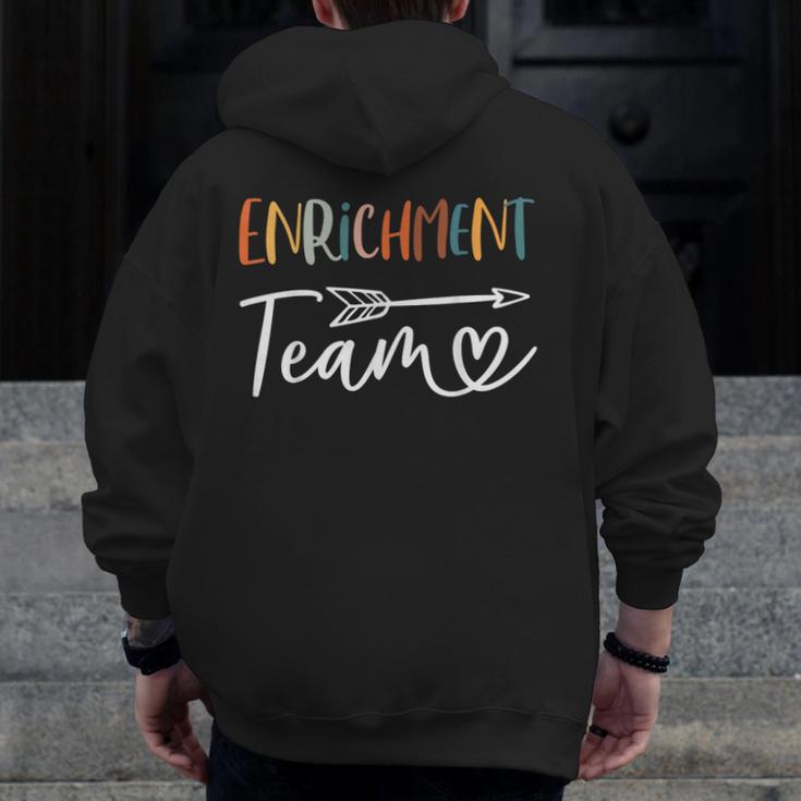 Enrichment Team Enrichment Coordinator Teacher Squad Men Zip Up Hoodie Back Print, funny design Enrichment Team Enrichment Coordinator Teacher Squad Men Zip Up Hoodie Back Print, funny design
