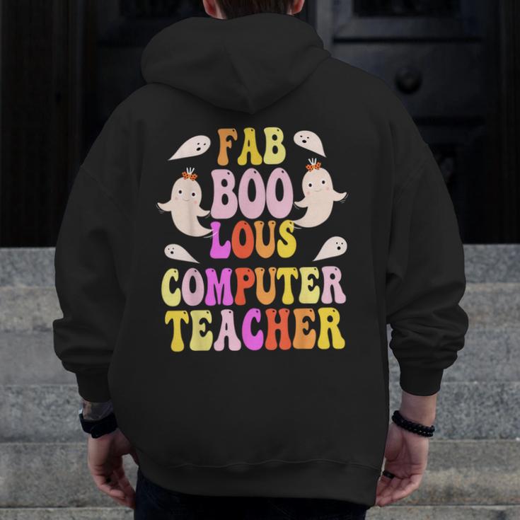 Faboolous COMPUTER TEACHER Costume This Is My Spooky Mom Dad Men Zip Up Hoodie Back Print, Couple Gifts, funny design Faboolous COMPUTER TEACHER Costume This Is My Spooky Mom Dad Men Zip Up Hoodie Back Print, Couple Gifts, funny design