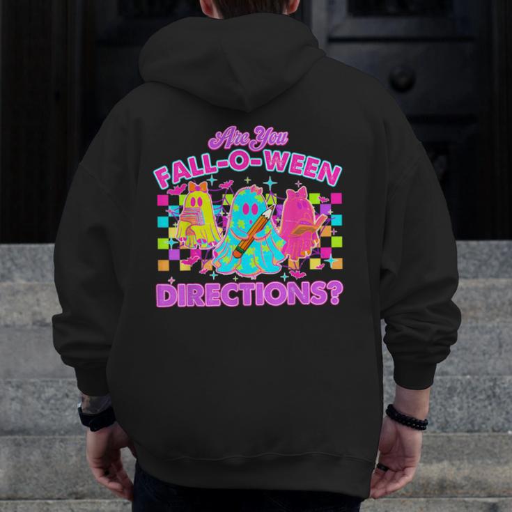 Are You Fall-O-Ween Directions Teacher Ghost Halloween Men Zip Up Hoodie Back Print, funny design Are You Fall-O-Ween Directions Teacher Ghost Halloween Men Zip Up Hoodie Back Print, funny design