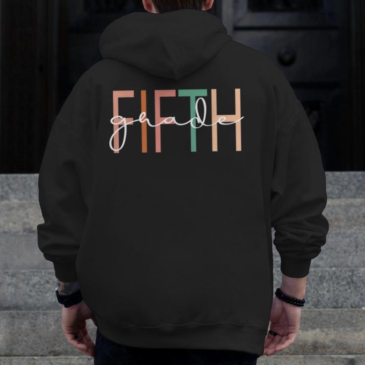Fifth Grade Girls Boys Teacher Team 5th Grade Squad Men Zip Up Hoodie Back Print, funny design Fifth Grade Girls Boys Teacher Team 5th Grade Squad Men Zip Up Hoodie Back Print, funny design