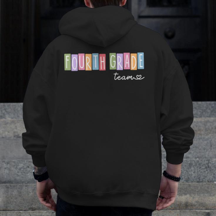 Fourth Grade Team 4th Grade Teacher Girls Boys Men Zip Up Hoodie Back Print, 4th Grade Teacher Gifts, funny design Fourth Grade Team 4th Grade Teacher Girls Boys Men Zip Up Hoodie Back Print, 4th Grade Teacher Gifts, funny design
