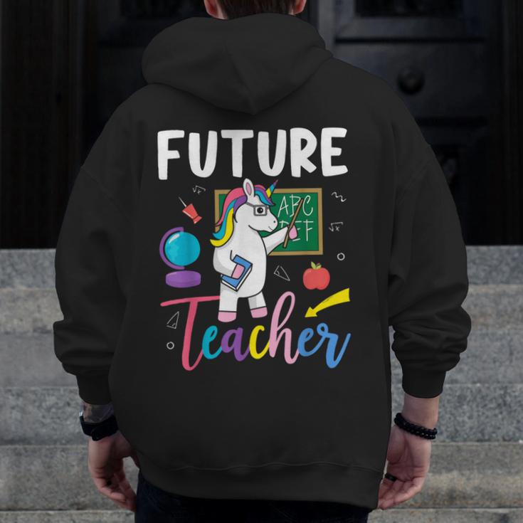 Future Teacher School Teacher Female Men Zip Up Hoodie Back Print, Future Teacher Gifts, funny design Future Teacher School Teacher Female Men Zip Up Hoodie Back Print, Future Teacher Gifts, funny design