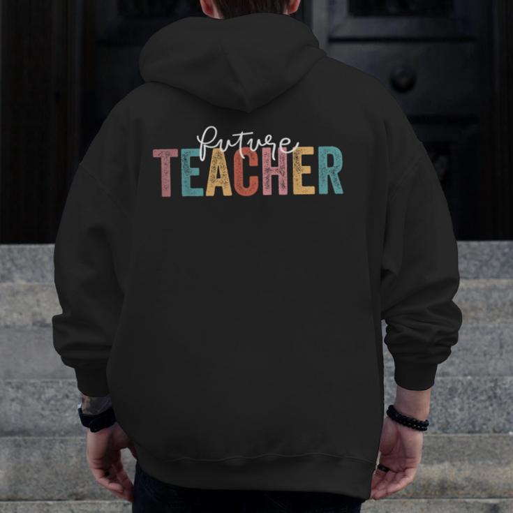 Future Teacher Student Teaching School Teacher In Progress Men Zip Up Hoodie Back Print, Future Teacher Gifts, funny design Future Teacher Student Teaching School Teacher In Progress Men Zip Up Hoodie Back Print, Future Teacher Gifts, funny design