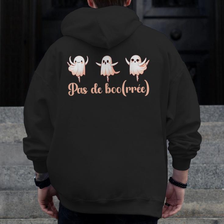 Ghost Ballet Dancer Halloween Dance Teacher Pas De Boo-Rée Men Zip Up Hoodie Back Print, funny design Ghost Ballet Dancer Halloween Dance Teacher Pas De Boo-Rée Men Zip Up Hoodie Back Print, funny design