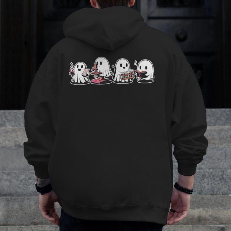 Ghost Science Teacher Chemistry Laboratory Halloween Men Zip Up Hoodie Back Print, Science Teacher Gifts, funny design Ghost Science Teacher Chemistry Laboratory Halloween Men Zip Up Hoodie Back Print, Science Teacher Gifts, funny design