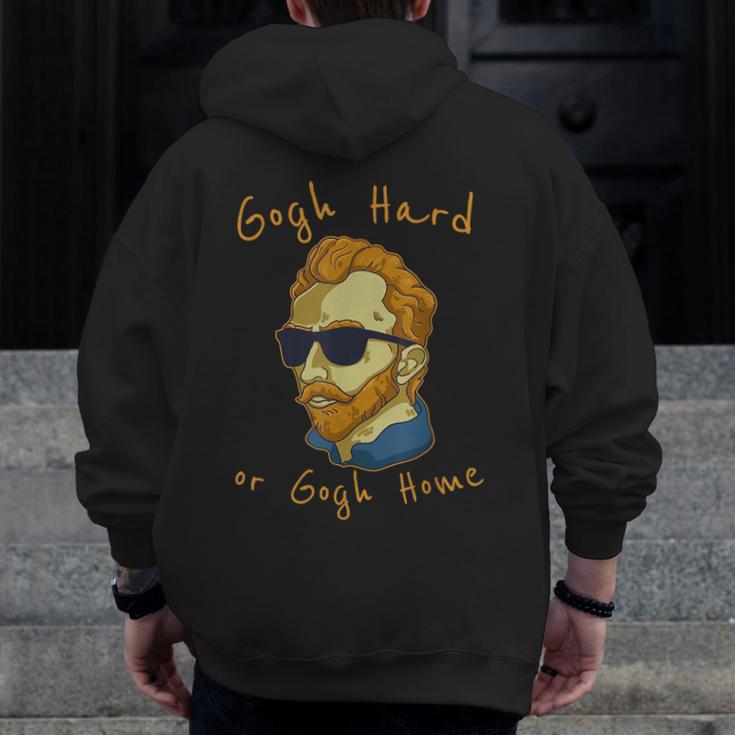Go Hard Or Go Home Art Teacher Men Zip Up Hoodie Back Print, funny design Go Hard Or Go Home Art Teacher Men Zip Up Hoodie Back Print, funny design