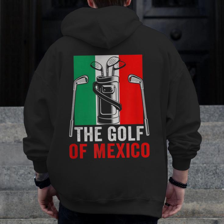 The Golf Of Mexico Golf Player Golf Teacher Golfer For Men Women Men Zip Up Hoodie Back Print, funny design