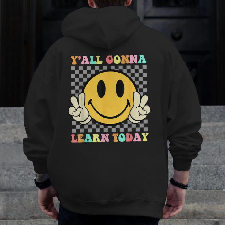You All Gonna Learn Today Shirt Retro Groovy Teacher Life Men Zip Up Hoodie Back Print, Groovy Teacher Gifts, funny design You All Gonna Learn Today Shirt Retro Groovy Teacher Life Men Zip Up Hoodie Back Print, Groovy Teacher Gifts, funny design