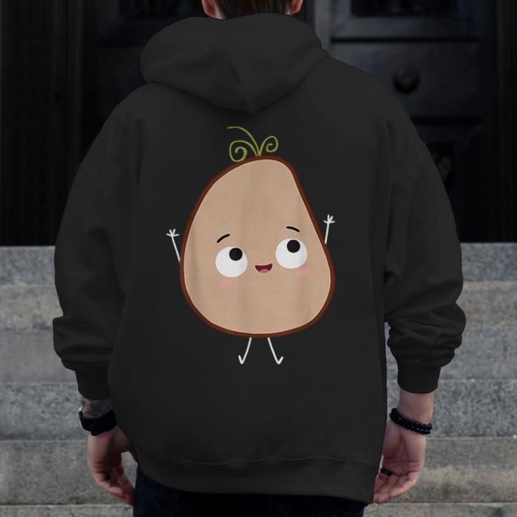 Good Egg Teacher Halloween Costume The Couch Potato Men Zip Up Hoodie Back Print, funny design