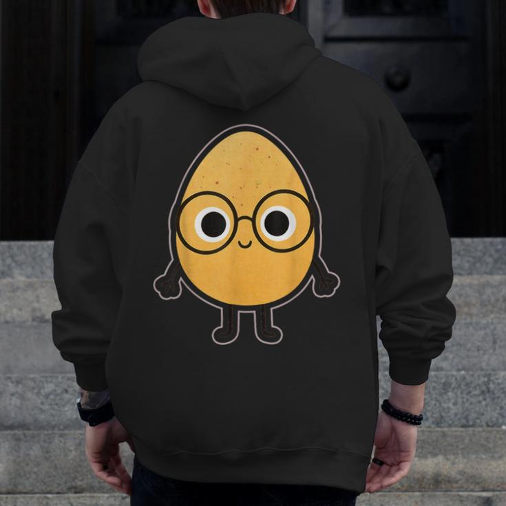 Good Egg Teacher Halloween Costume The Smart Cookie Men Zip Up Hoodie Back Print, funny design